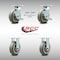 Service Caster 6 Inch Stainless Steel Thermoplastic Caster Set with 2 Brake/Swivel Lock 2 Rigid SCC-SS30S620-TPRRF-TLB-BSL-2-R-2 - alternate 6